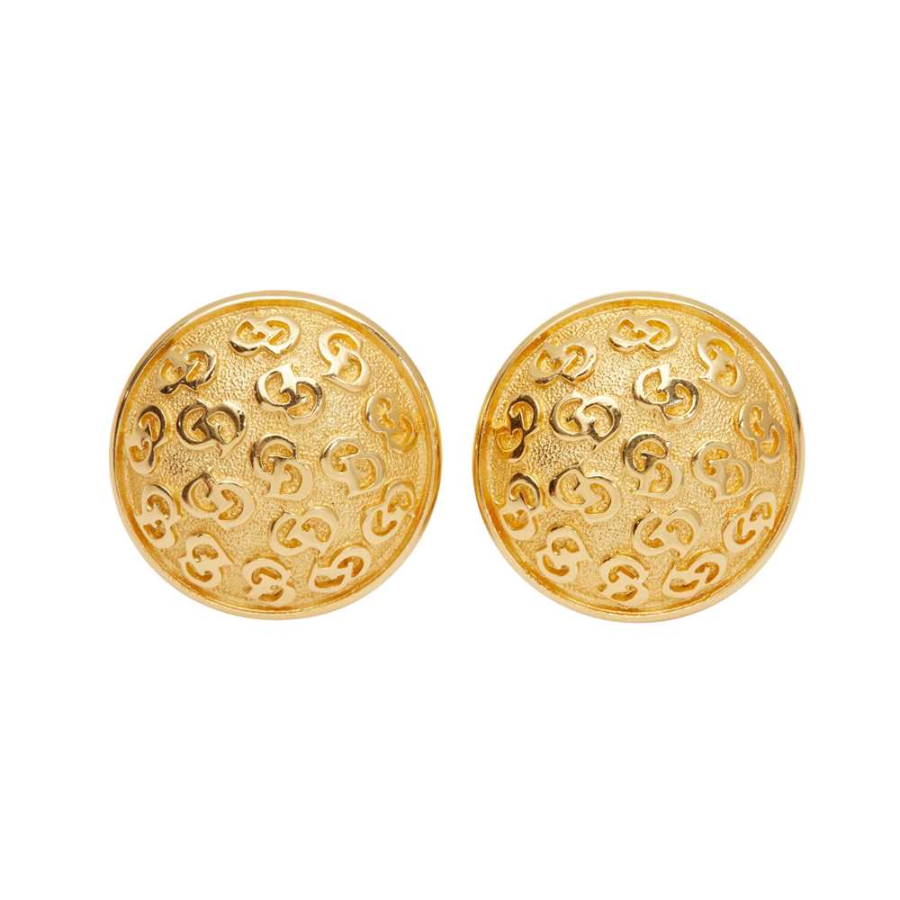 1990s Large CD Monogram Earrings by Christian Dior
